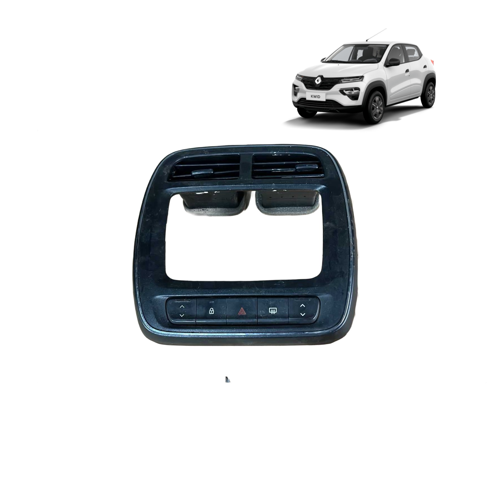 Moldura Painel Central Difusor ar Renault Kwid 2020 a 2024