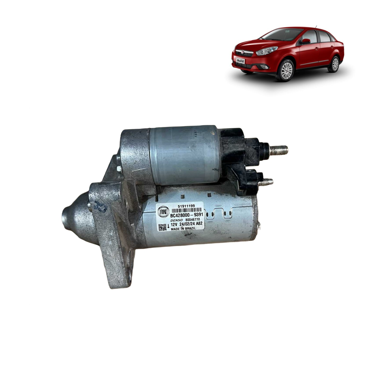 Motor partida arranque fiat mobi Grand Siena 1.4 1.0 13 a 21